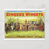 Circus Poster Postkarte (Vorderseite)