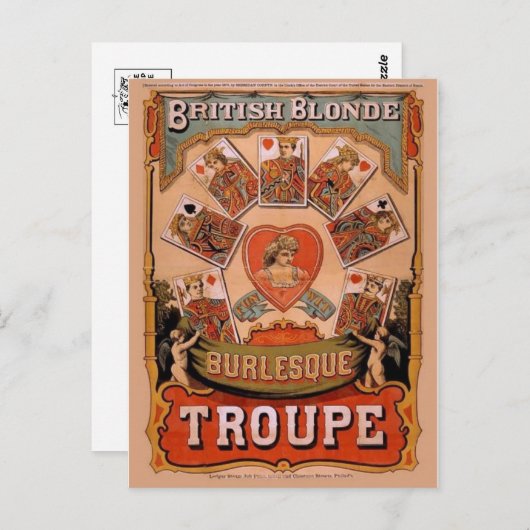 Circus Poster Postkarte (Vorne/Hinten)