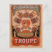 Circus Poster Postkarte (Vorderseite)