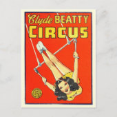 Circus Poster Postkarte (Vorderseite)