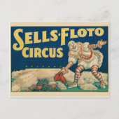 Circus Poster Postkarte (Vorderseite)