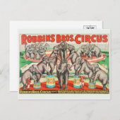 Circus Poster Postkarte (Vorne/Hinten)