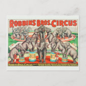 Circus Poster Postkarte (Vorderseite)