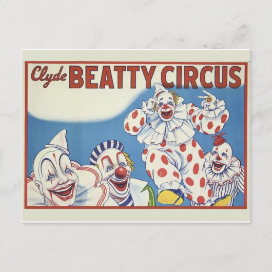 Circus Poster Postkarte (Vorderseite)