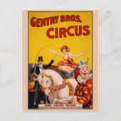 Circus Poster Postkarte (Vorderseite)
