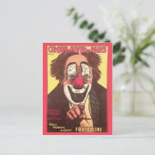 Circus Poster Postkarte (Stehend Vorderseite)