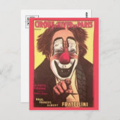 Circus Poster Postkarte (Vorne/Hinten)