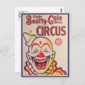 Circus Poster Postkarte (Vorne/Hinten)