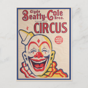 Circus Poster Postkarte