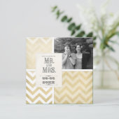 Circus Poster Style - Ombre Zickzack Stripe Zig Za Einladung (Stehend Vorderseite)