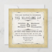 Circus Poster Style - Ombre Zickzack Stripe Zig Za Einladung (Rückseite)