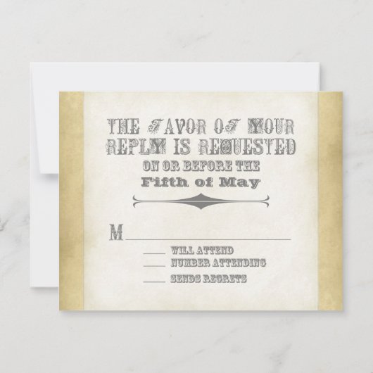 Circus Poster Style - Ombre Zickzack Stripe Zig Za Save The Date (Rückseite)