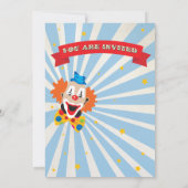 Circus Poster Style Party Einladungen (Rückseite)