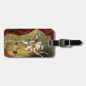 Circus Poster zeigt Acrobat Darstellend auf Pferd. Gepäckanhänger (Vorderseite horizontal)