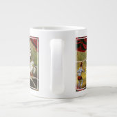 Circus Poster zeigt Acrobat Darstellend auf Pferd. Jumbo-Tasse (Rückseite)