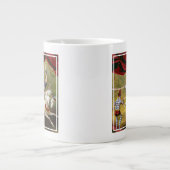 Circus Poster zeigt Acrobat Darstellend auf Pferd. Jumbo-Tasse (Vorderseite)