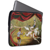Circus Poster zeigt Acrobat Darstellend auf Pferd. Laptopschutzhülle (Vorne Rechts)