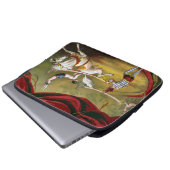 Circus Poster zeigt Acrobat Darstellend auf Pferd. Laptopschutzhülle (Vorne Knopf)