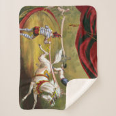 Circus Poster zeigt Acrobat Darstellend auf Pferd. Sherpadecke (Vorderseite)