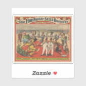 Circus Poster zeigt die erstaunliche Antik von Clo Aufkleber (Blatt)