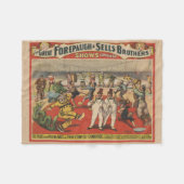 Circus Poster zeigt die erstaunliche Antik von Clo Fleecedecke (Vorderseite (Horizontal))