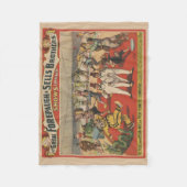 Circus Poster zeigt die erstaunliche Antik von Clo Fleecedecke (Vorderseite)