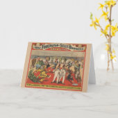 Circus Poster zeigt die erstaunliche Antik von Clo Karte (Gelbe Blume)