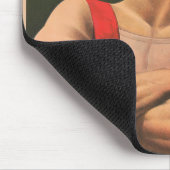 Circus Poster zeigt Louis Cyr mit überquerten Waff Mousepad (Ecke)