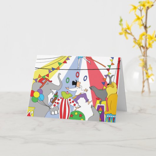 Circus-Probe Karte (Gelbe Blume)