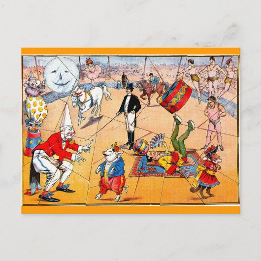 Circus Puzzle - Postkarte (Vorderseite)