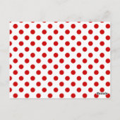 Circus Red Party Flag Bunting Banner Post Card Postkarte (Rückseite)