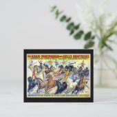 Circus Riders Vintag Theaterposter Postkarte (Stehend Vorderseite)