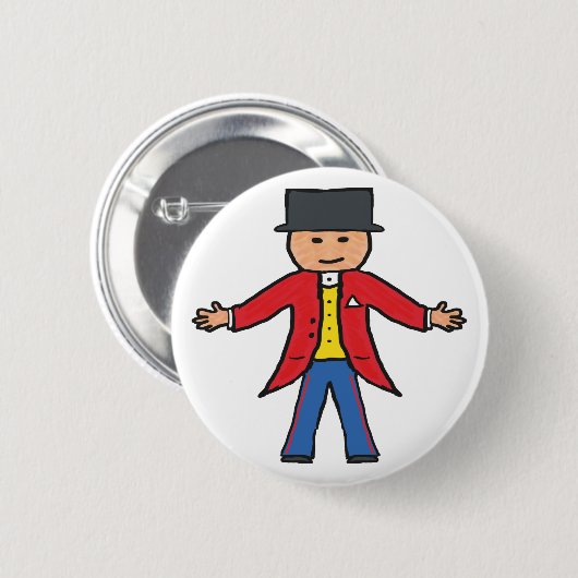 Circus Ringmaster Button (Vorne & Hinten)