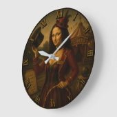 Circus Ringmaster Funny Mona Lisa Circus Performer Große Wanduhr (Winkel)