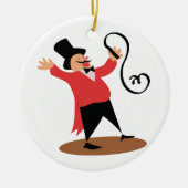 Circus Ringmaster Keramik Ornament (Vorne)