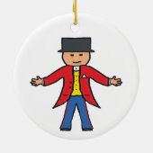 Circus Ringmaster Keramik Ornament (Hinten)
