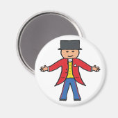 Circus Ringmaster Magnet (Vorderseite/Rückseite)