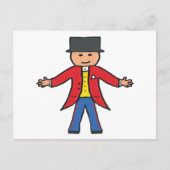 Circus Ringmaster Postkarte (Vorderseite)