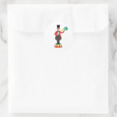 Circus Ringmaster Runder Aufkleber (Tasche)