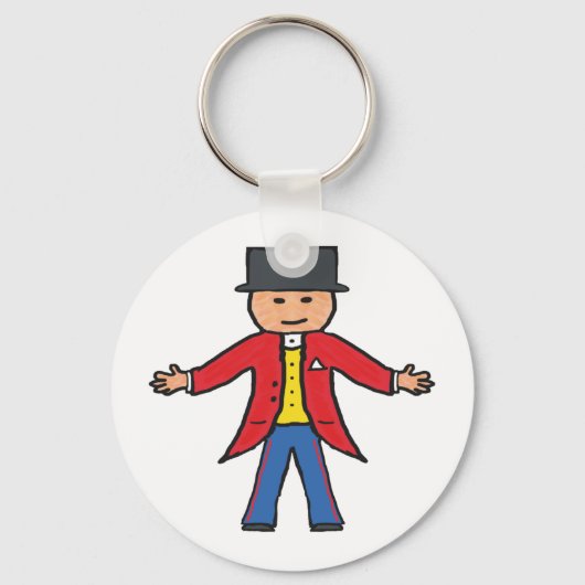 Circus Ringmaster Schlüsselanhänger (Vorderseite)
