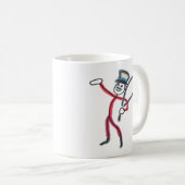 Circus Ringmaster Stickman Kaffeetasse (VorderseiteRechts)