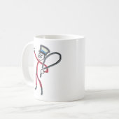 Circus Ringmaster Stickman Kaffeetasse (Vorderseite Links)