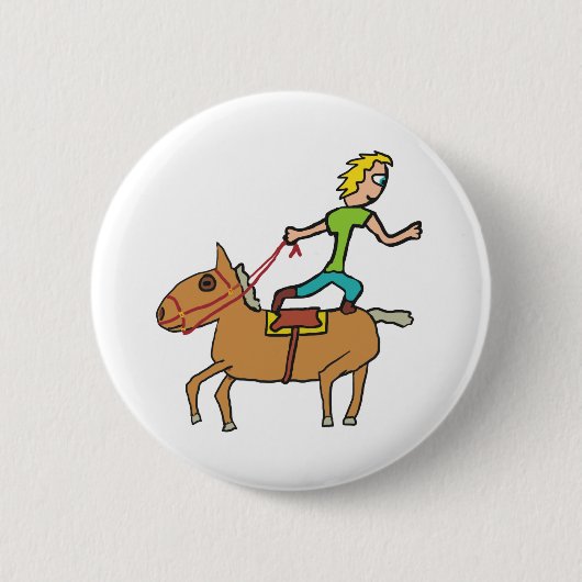 Circus Rodeo Reiten Button (Vorderseite)