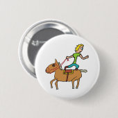 Circus Rodeo Reiten Button (Vorne & Hinten)