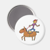 Circus Rodeo Reiten Magnet (Vorderseite/Rückseite)