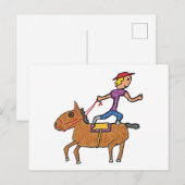 Circus Rodeo Reiten Postkarte (Vorne/Hinten)