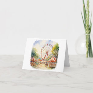Circus Scene BLANK Karte