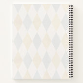 Circus School Pink Harlequin Girls Notebook Notizblock (Rückseite)