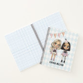Circus School Pink Harlequin Girls Notebook Notizblock (Innenseite)
