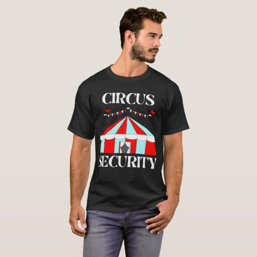 Circus Security Halloween Fun T - Shirt (Vorne ganz)
